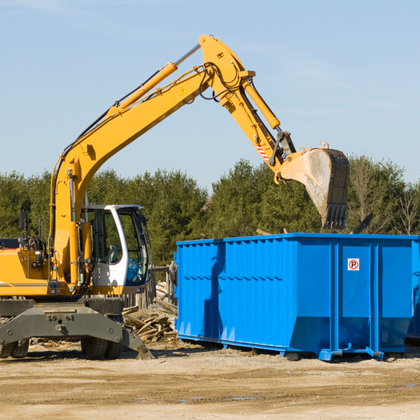 can i request a rental extension for a residential dumpster in Ramsey